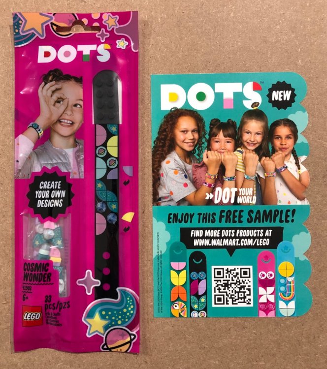 LEGO 41903 DOTS Cosmic Wonder Bracelet Walmart USA Sample Free Gift Promo