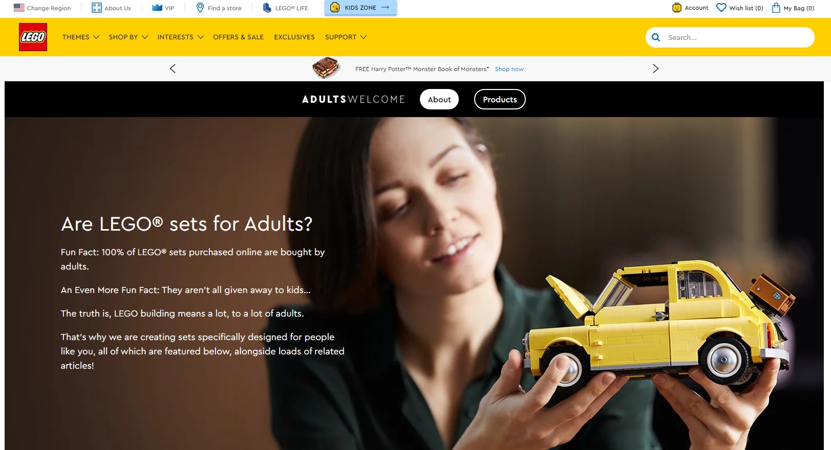 the lego store website