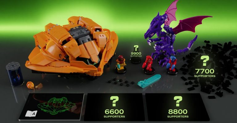 LEGO Ideas Metroid Samus Aran's Gunship Project Creation by L-DI-EGO Achieves 10 000 Supporters