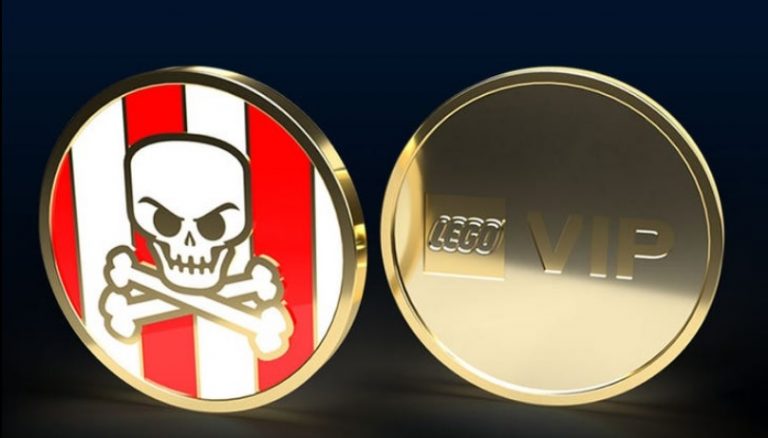 LEGO Pirates Logo VIP Collectable Coin Rewards Center February 2021