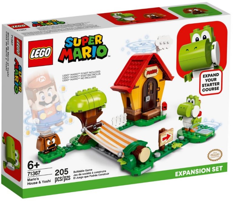 LEGO Super Mario 71367 Mario's House & Yoshi Front Box