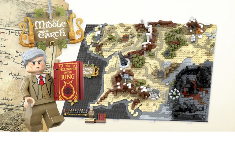 LEGO Ideas A Map of Middle Earth by Artem Biziaev Achieves 10 000 Supporters