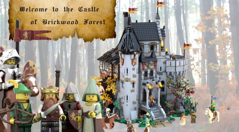 LEGO Ideas Project Creation The Castle of Brickwood Forest by poVoq Achieves 10 000 Supporters