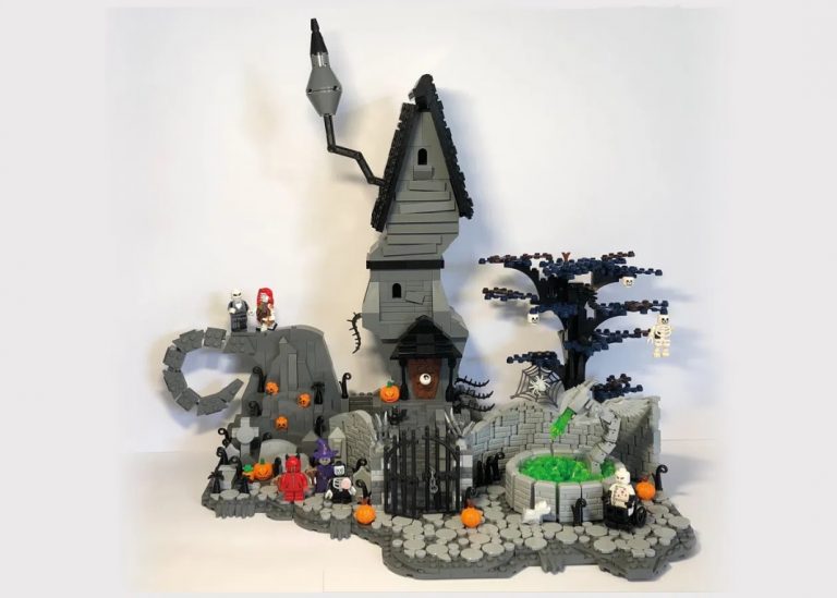 LEGO Ideas The Nightmare Before Christmas Halloween Town Project Creation by Tvrulesmylife Achieves 10 000 Supporters