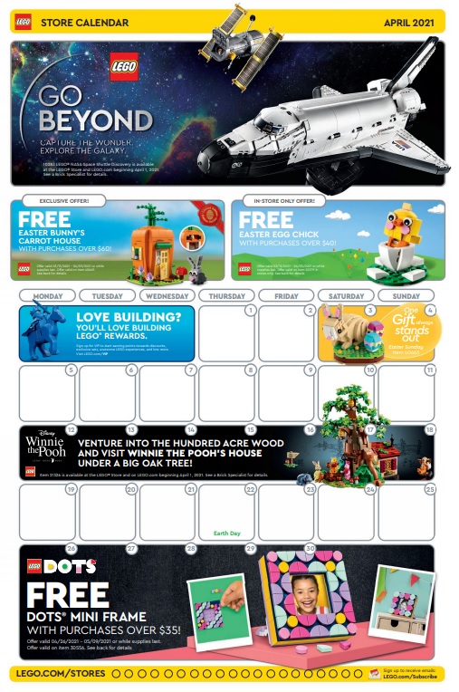 Store Calendar Offers & Promotions April 2021 Toys N