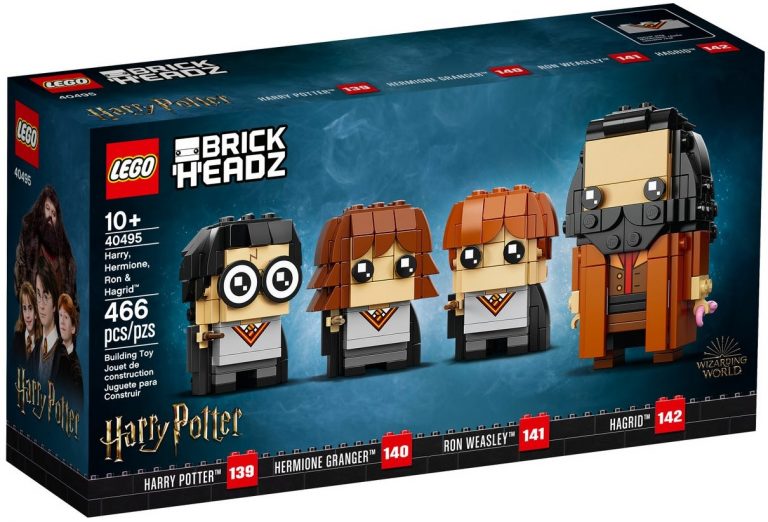 LEGO Harry Potter BrickHeadz 40495 Harry, Hermione, Ron & Hagrid Front Box (Summer June 2021)