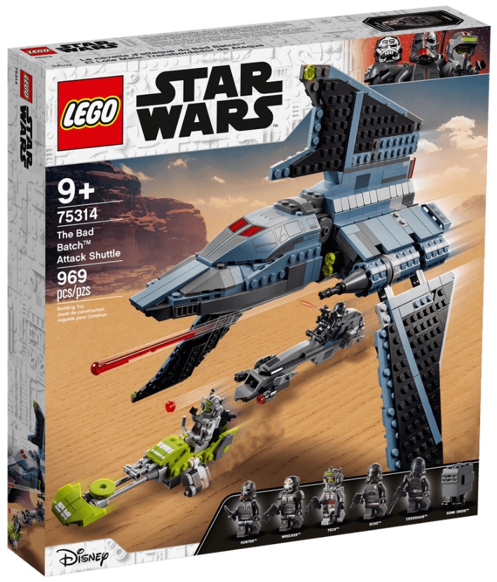 LEGO Star Wars 75314 The Bad Batch Attack Shuttle Images & Pricing