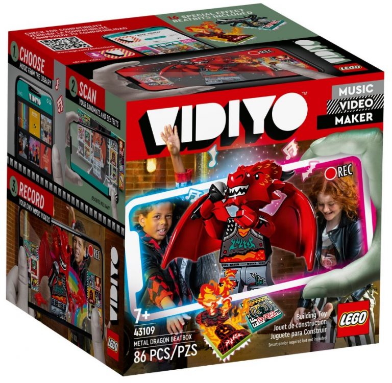 LEGO VIDIYO 43109 Metal Dragon BeatBox Front Box Summer 2021