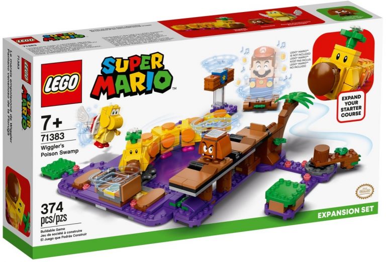 LEGO Super Mario 71383 Wiggler’s Poison Swamp Expansion Set Front Box