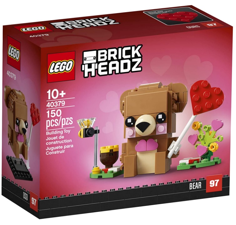 LEGO BrickHeadz 40379 Valentine's Bear Front Box