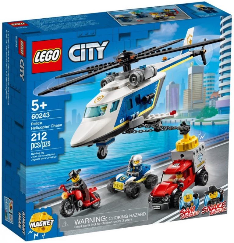 LEGO City 60243 Police Helicopter Chase Front Box