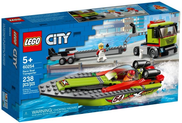 LEGO City 60254 Race Boat Transporter Front Box