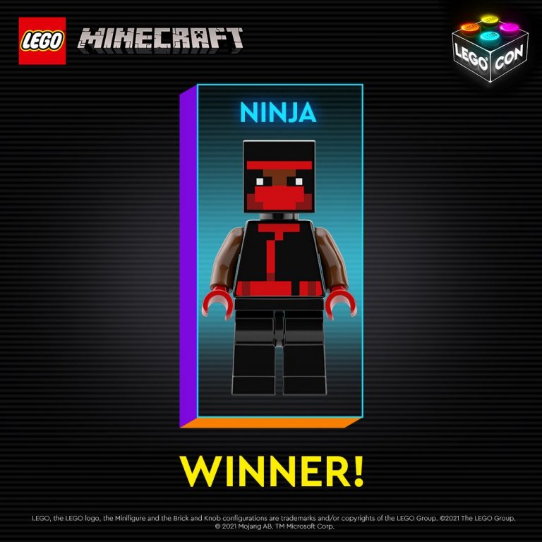 LEGO Minecraft Ninja Character Skin Set - 2021 LEGO CON Poll Winner