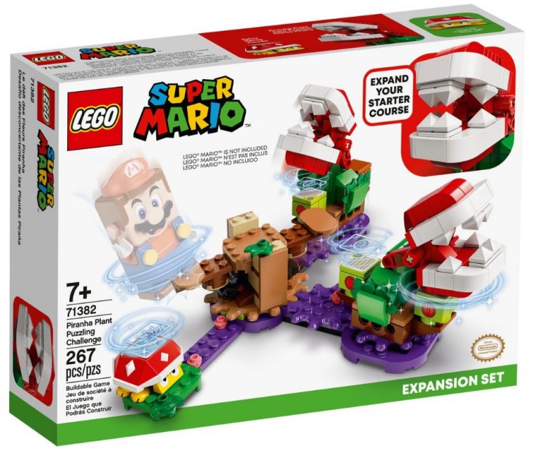 LEGO Super Mario 71382 Piranha Plant Puzzling Challenge Expansion Set Front Box