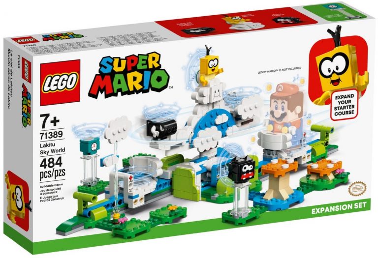 LEGO Super Mario 71389 Lakitu Sky World Expansion Set Front Box August 2021