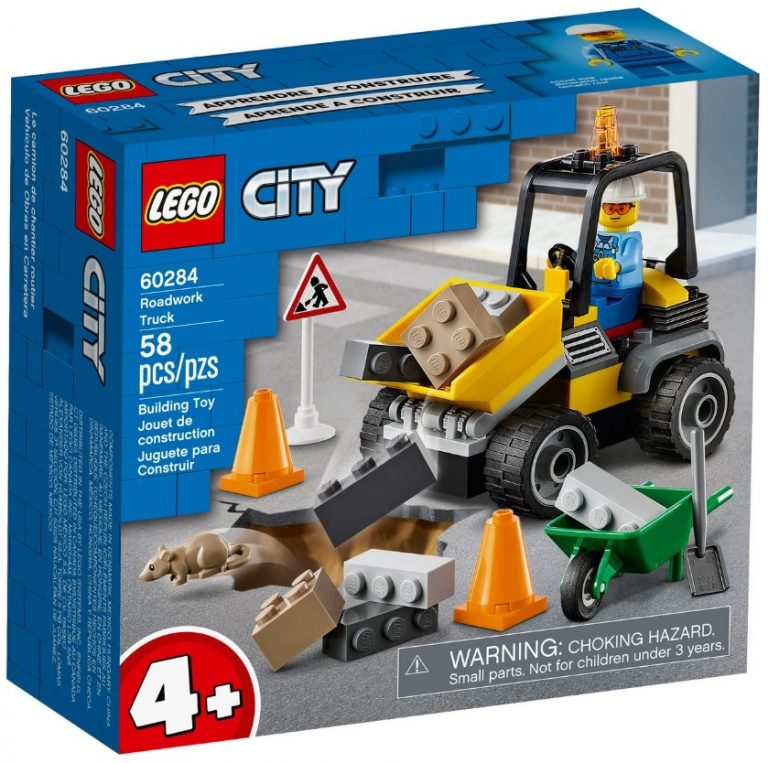 LEGO City 60284 Roadwork Truck Front Box