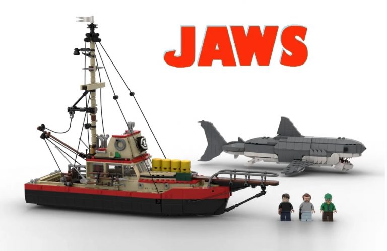 LEGO Ideas Jaws Project Creation by Diving Faces Achieves 10 000 Supporters