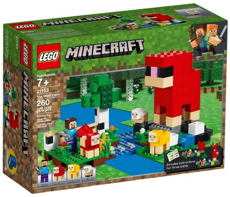 LEGO Minecraft 21153 The Wool Farm Front Box