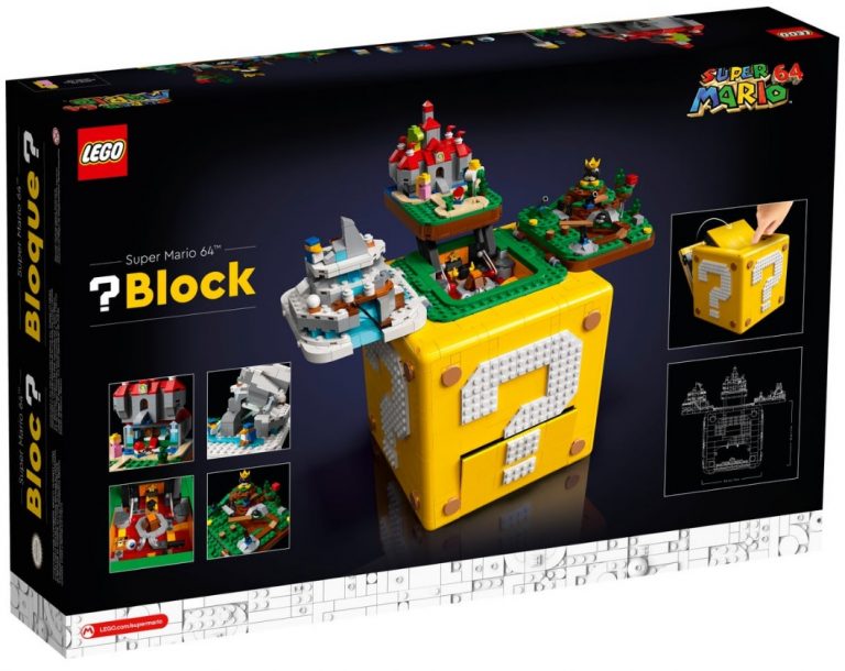 LEGO 71395 Super Mario 64 Question Mark Block 2021 Back Box October Release Date