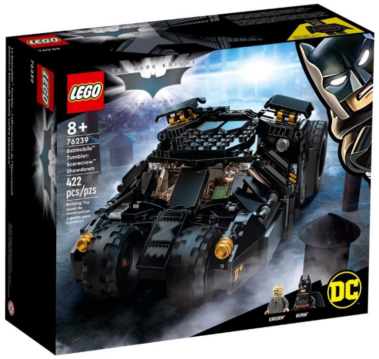 LEGO 76239 DC Batman Batmobile Tumbler Scarecrow Showdown Front Box October 2021 Release Date