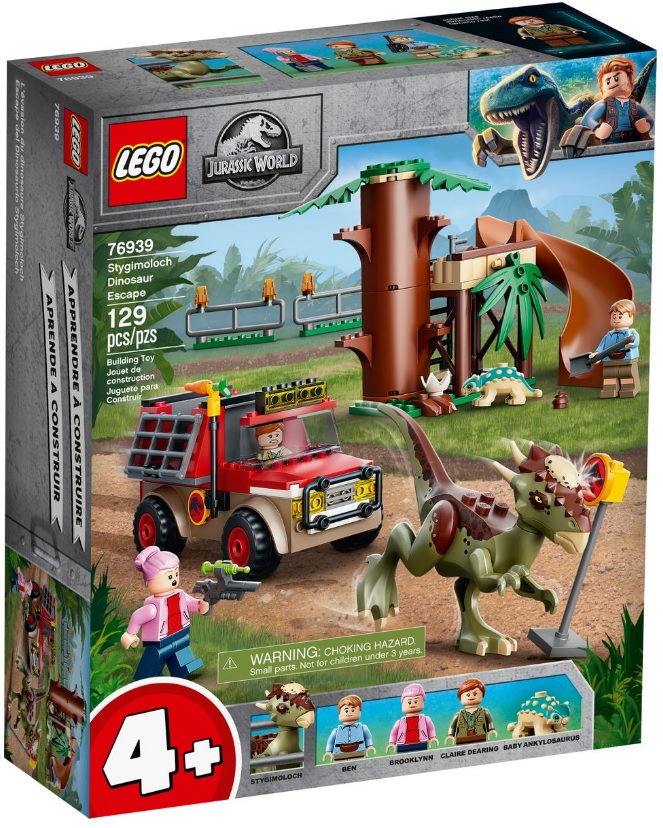 LEGO Jurassic World 76939 Stygimoloch Dinosaur Escape Front Box September 2021 Release Date