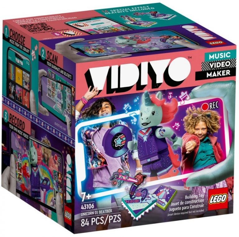 LEGO VIDIYO 43106 Unicorn DJ BeatBox Front Box Packaging