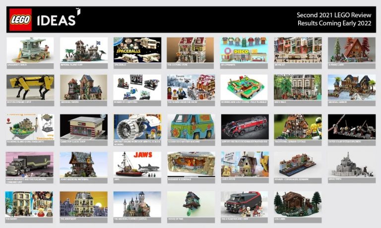 Second 2021 LEGO Review Results Coming Early 2022 (34 LEGO IDEAS Project Creations)