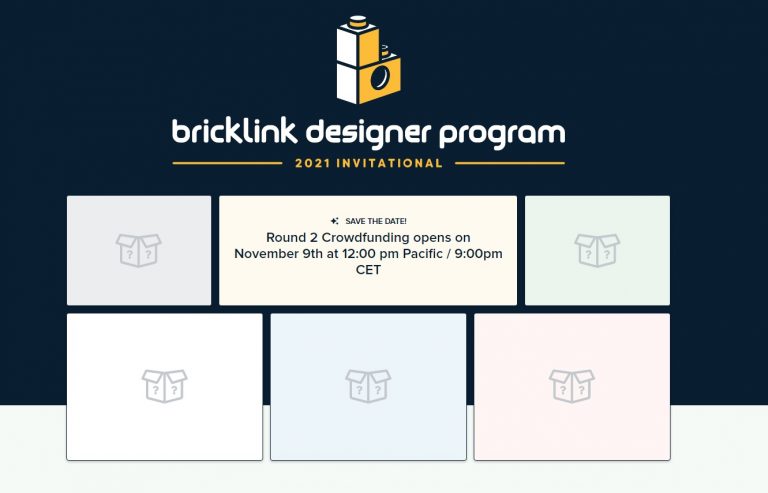 Bricklink Designer Program 2021 Invitational Round 2 Crowdfunding November 2021