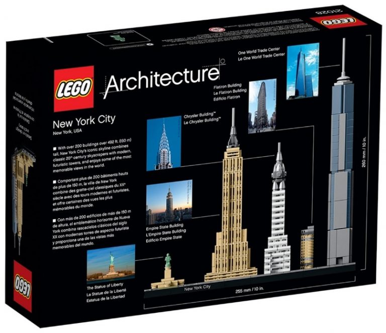 LEGO Architecture 21028 New York City Back Box