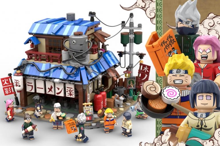 LEGO Ideas Project Creation Naruto Ichiraku Ramen Shop 20th Anniversary Updated by DadiTwins Achieve 10 000 Supporters