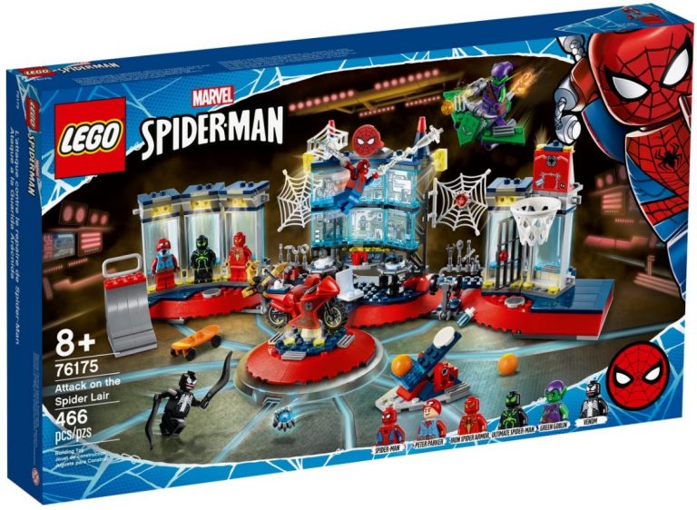 LEGO Marvel 76175 Spider-Man Attack on the Spider Lair Front Box