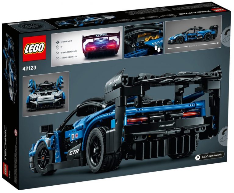 LEGO Technic 42123 McLaren Senna GTR Back Box