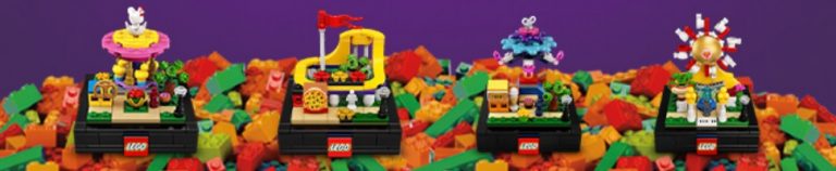 ToysRUs Canada LEGO Bricktober 2021 Microscale Sets (Ferris Wheel, Roller Coaster, Carousel, Swing Ride)