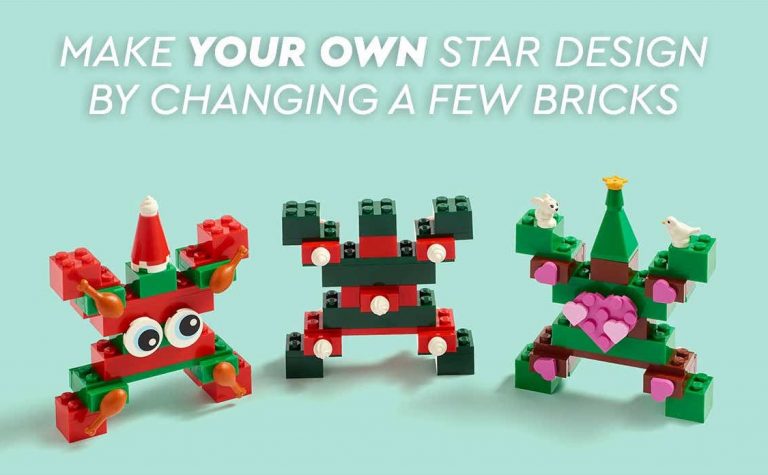 Build to Give Star Inspiration Rebuild the World LEGO Group Holiday 2021 Marketing Models