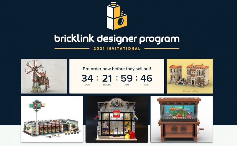 LEGO Bricklink Designer Program 2021 Round 2 Crowdfunding Project Creations Results (LEGO Store Modular Version, Mountain Windmill, Retro Bowling Alley, Venetian Houses, Clockwork Aquarium)