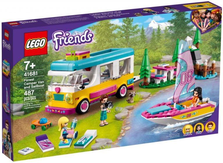 LEGO Friends 41681 Forest Camper Van and Sailboat Summer August 2021 Release Date Front Box