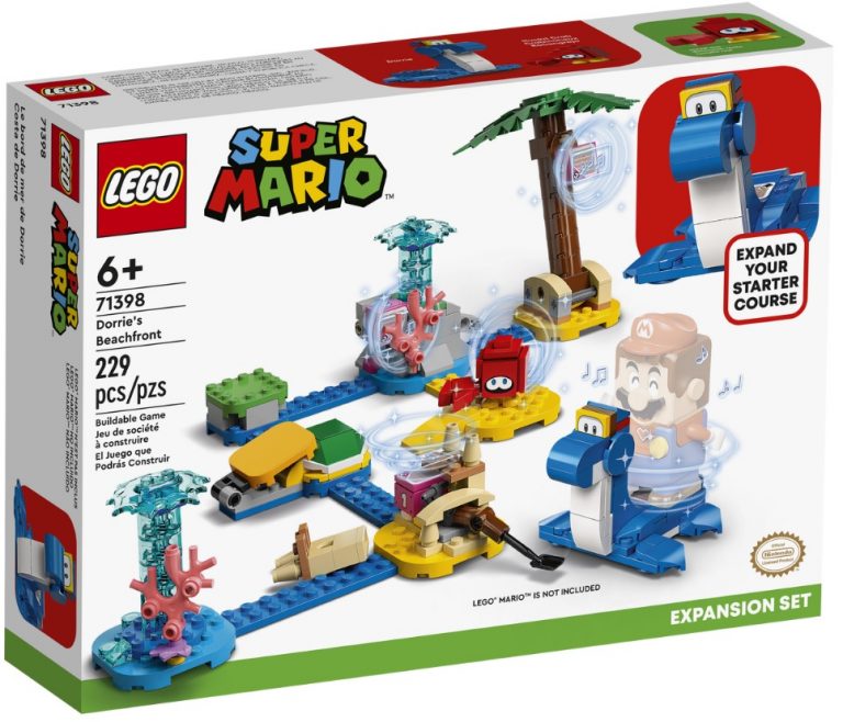 LEGO Super Mario 71398 Dorrie’s Beachfront Expansion Set Front Box Winter January 2022 Release Date