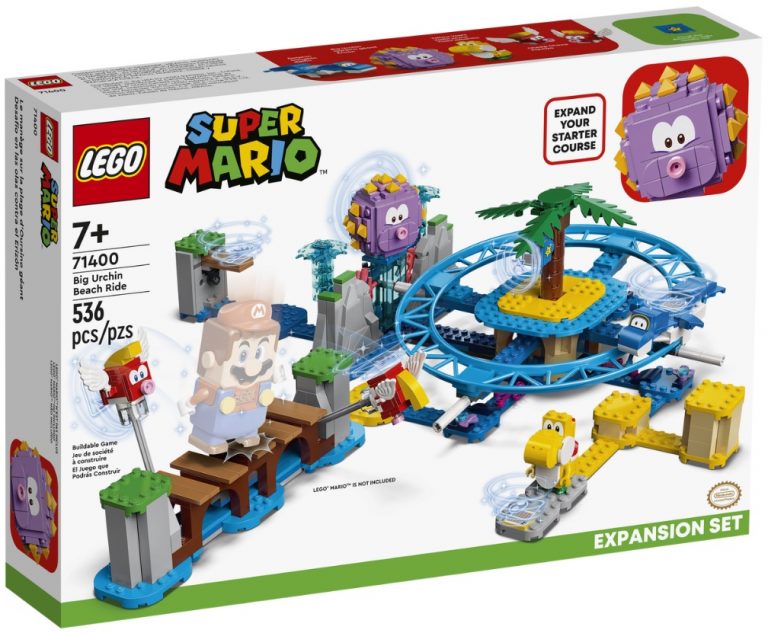 LEGO Super Mario 71400 Big Urchin Beach Ride Expansion Set Front Box Winter January 2022 Release Date