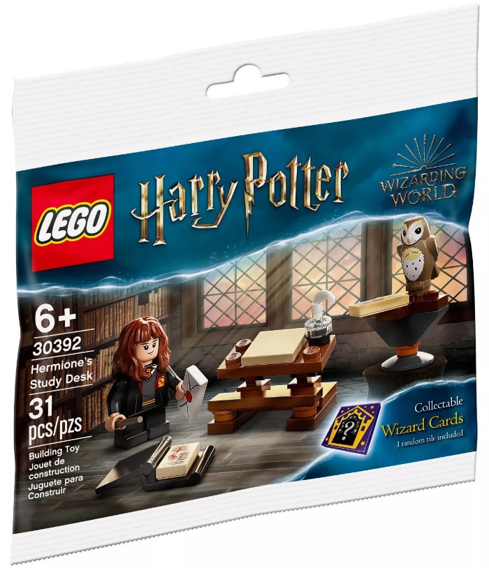 Wizarding World LEGO Harry Potter 30392 Hermione’s Study Desk Polybag Set 2021 Packaging