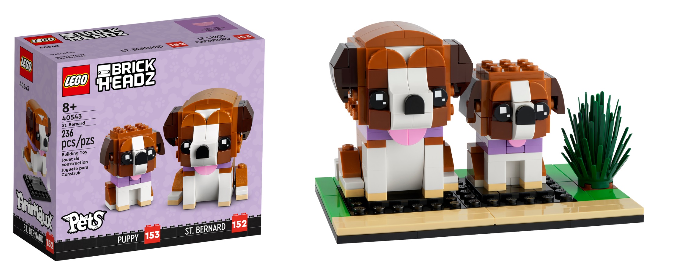 LEGO BrickHeadz French Bulldog and Puppy Set 40544