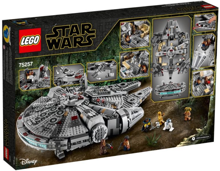 LEGO Star Wars 75257 Millennium Falcon Back Box