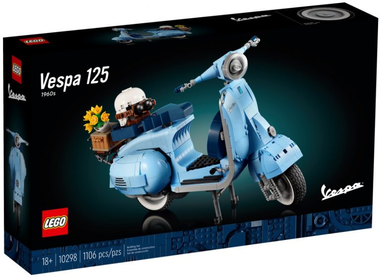18+ LEGO Creator Expert 10298 Vespa 125 Scooter 1960s Front Box March 2022 Release Date