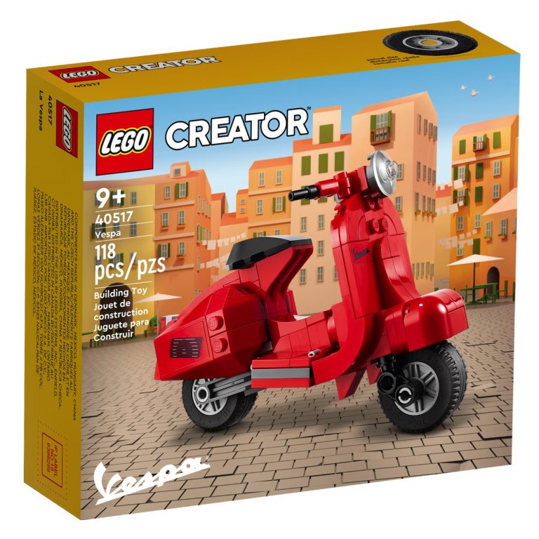 LEGO Creator Expert 40517 Vespa Mini Red Scooter March 2022 Release Date Front Box