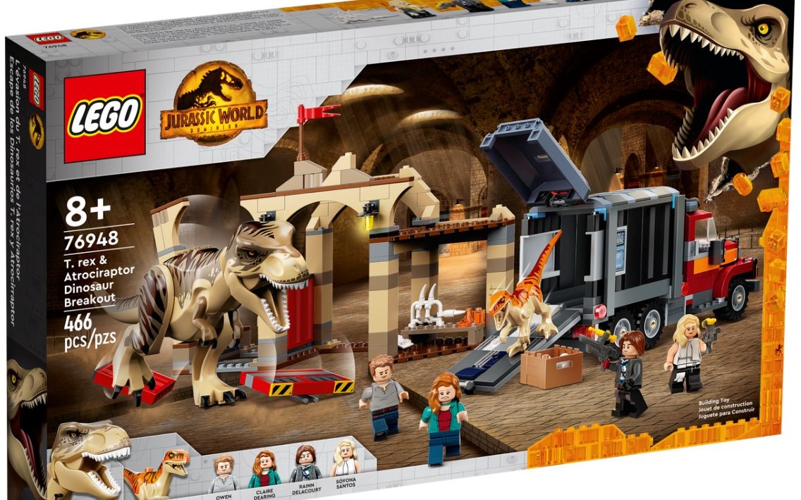 LEGO Jurassic World Dominion T. rex & Atrociraptor Breakout (25% off) or Retired Super Mario Mario Pack (30% off) - Toys N Bricks