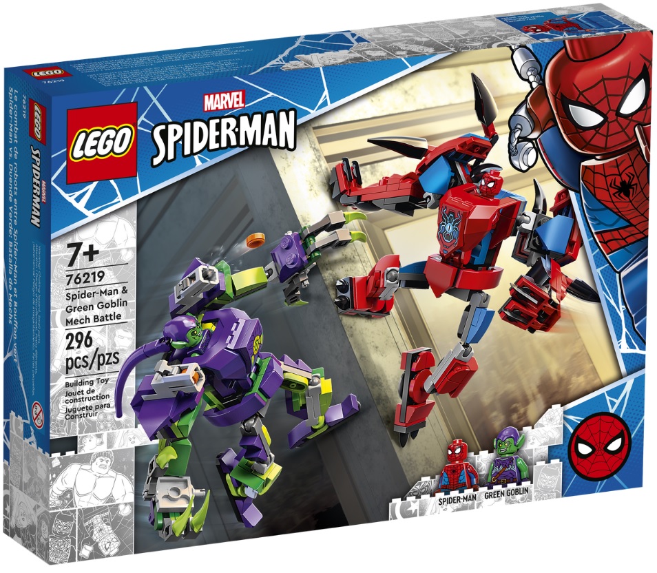 LEGO Marvel 76219 Spider-Man & Green Goblin Mech Battle April 2022 Set  Price & Release Date - Toys N Bricks
