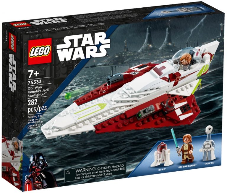 Disney LEGO Star Wars 75333 Obi-Wan Kenobi’s Jedi Starfighter Summer August 2022 Front Box