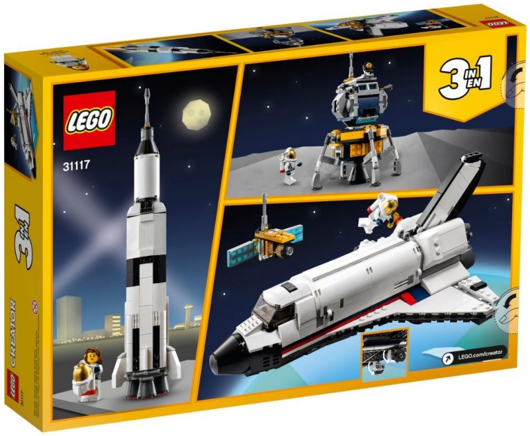 LEGO Creator 3in1 31117 Space Shuttle Adventure Back Box