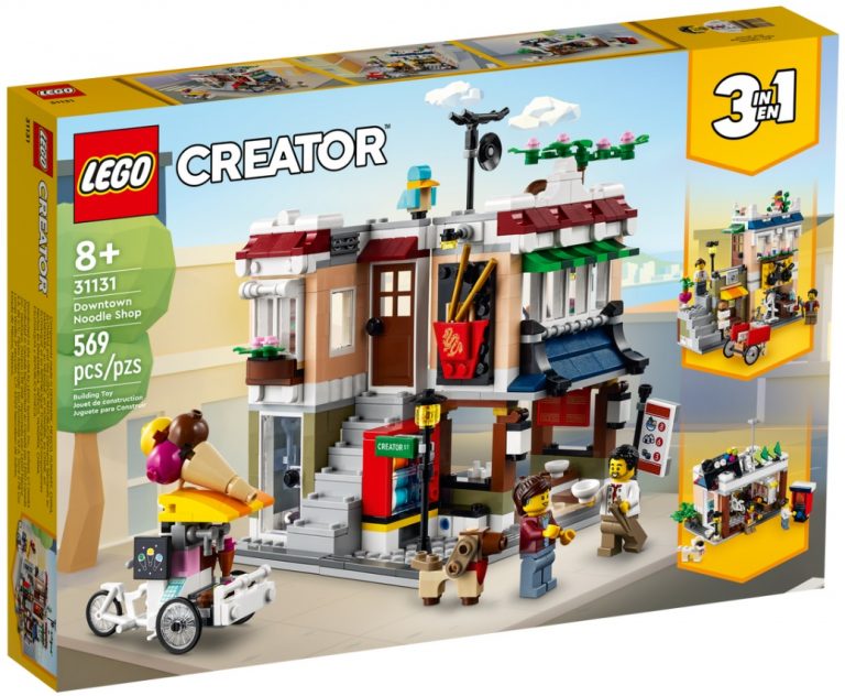 LEGO Creator 3in1 31131 Downtown Noodle Shop Summer August 2022 Release Date Front Box