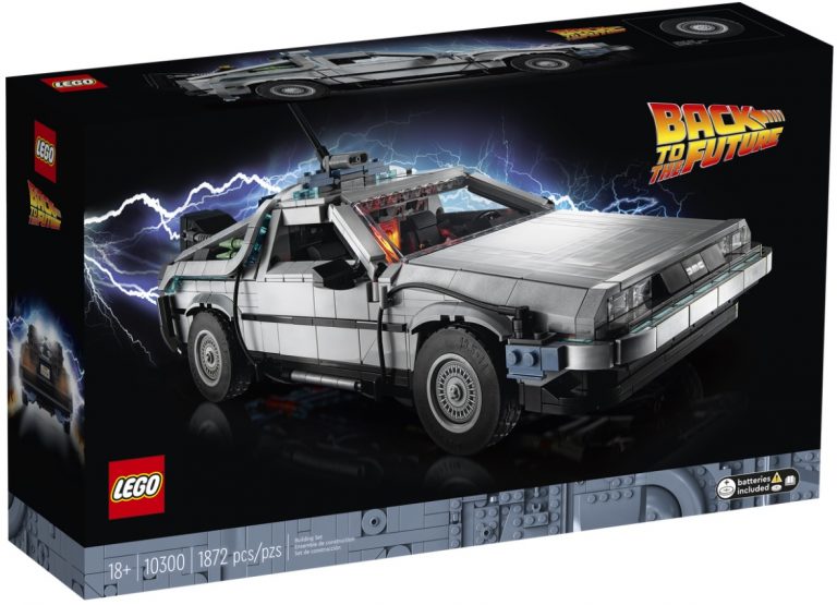 LEGO Creator Expert 10300 DeLorean Back to the Future Time Machine Front Box April 2022 Release Date