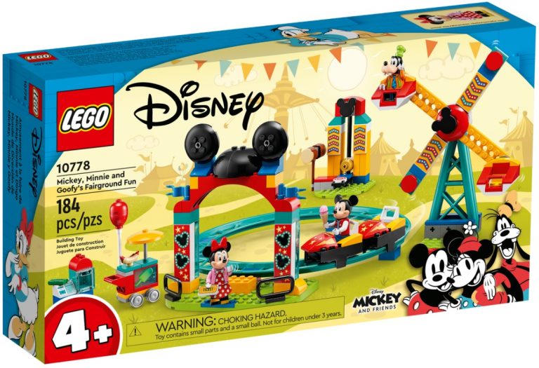 LEGO Disney Mickey & Friends 10778 Mickey, Minnie and Goofy's Fairground Fun Summer August 2022 Release Date Front Box